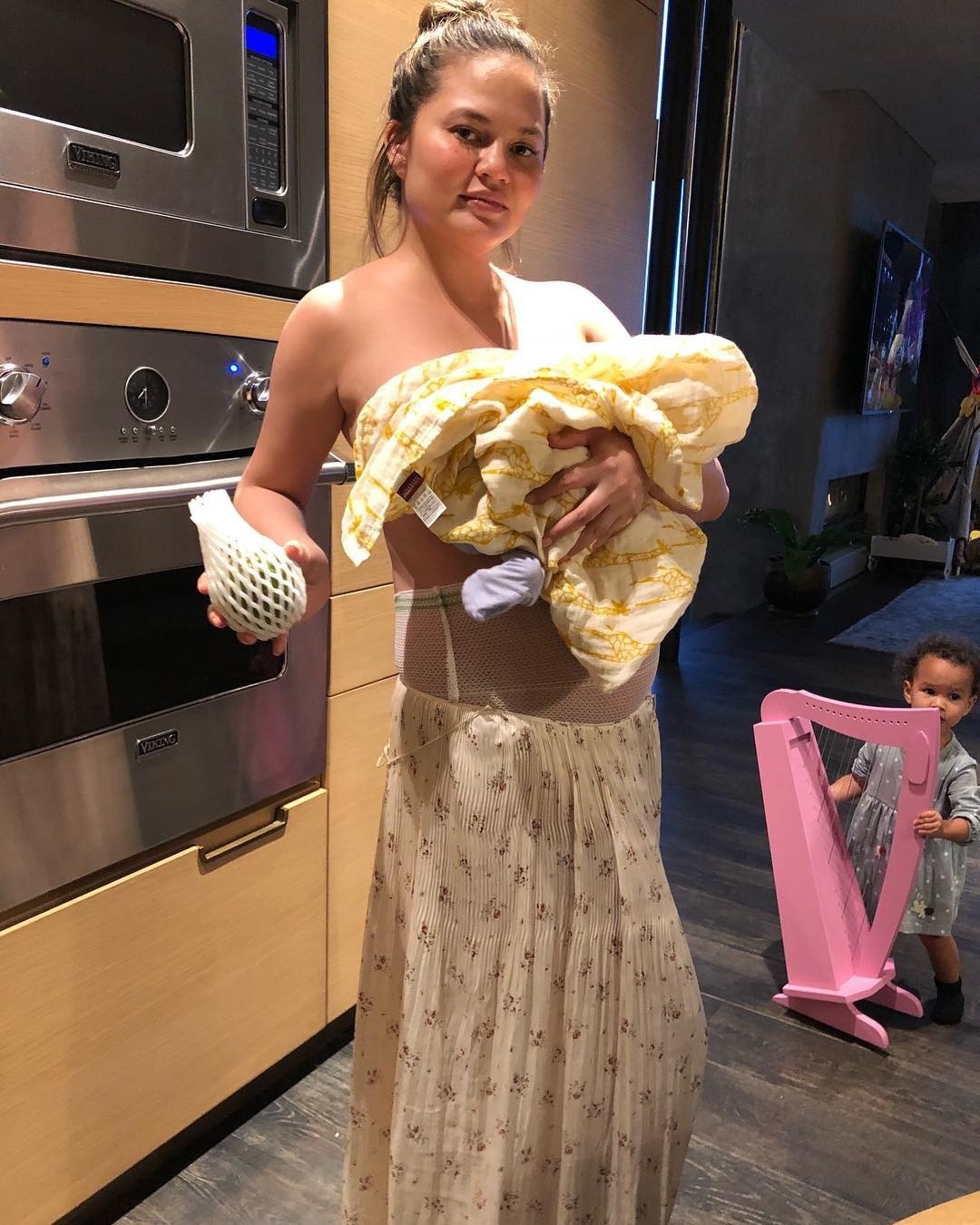 New mom's honest photo in postpartum mesh undies goes viral