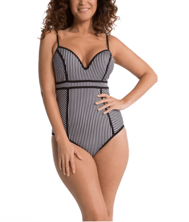 NEW NWT Spanx ASSETS Push Up One Piece Swim Suit SwimSuit WOMEN M Medium S  Small 