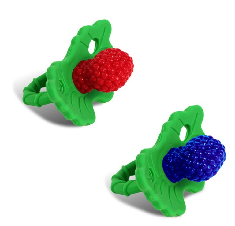 RaZbaby RaZberry Silicone Baby Teether Toy