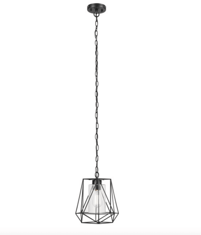 Globe Electric Sansa 1-Light Black Outdoor/Indoor Pendant