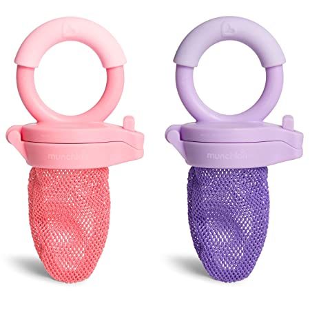 RaZbaby Baby Fruit Feeder/Food Feeder Pacifier | Infant Teething Toy  Teether 6M+, Add Baby's Favorite Frozen Fruit or Fresh Food for Teething  Relief