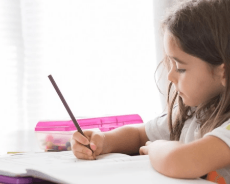 little girl coloring- preschool prep
