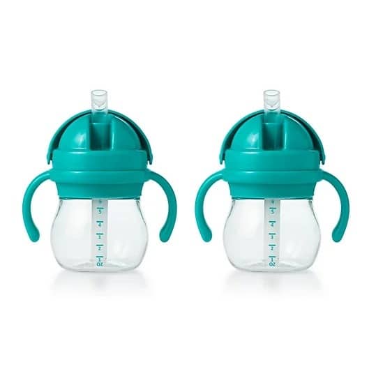 OXO Tot 6 Ounce Transitions Straw Cup with Removable Handles