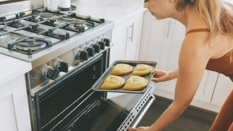 woman baking desserts