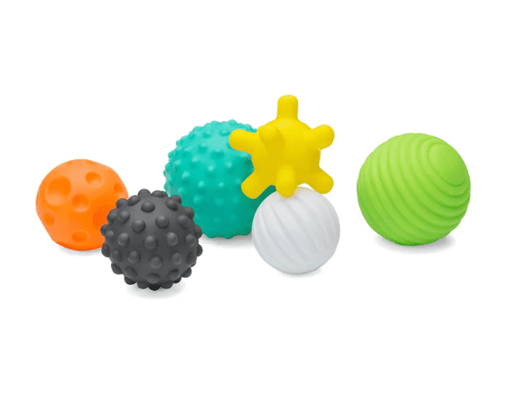 Infantino Textured Multi Ball Set, one of the best developmental toys for babies