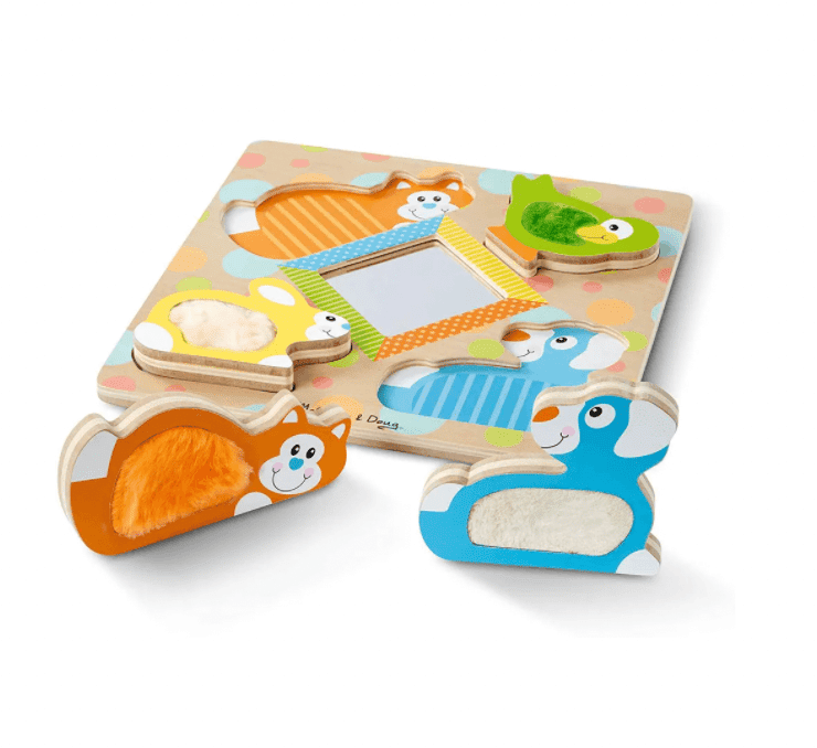 wooden block set, a great sensory toy for babies