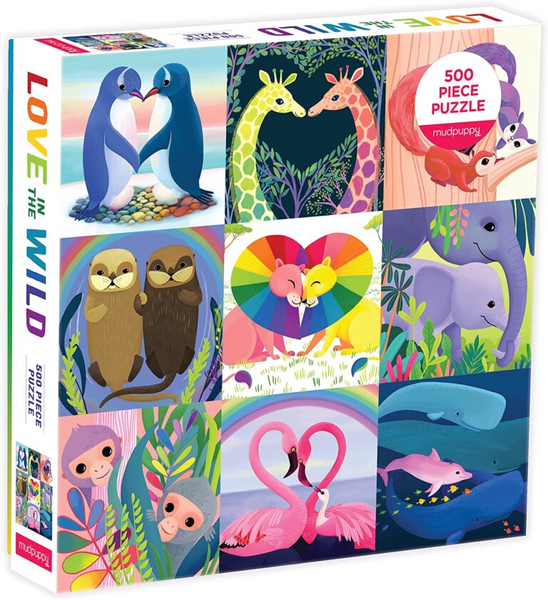 Mudpuppy's Love in The Wild 500 Piece Family Puzzle