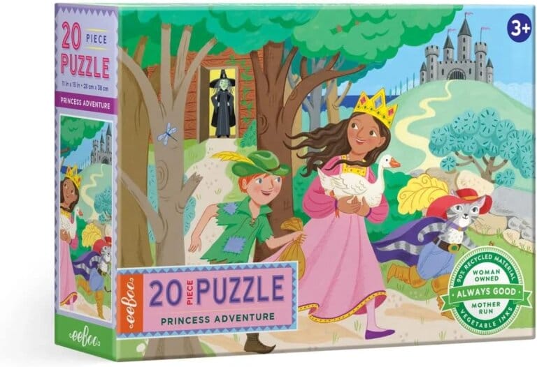 eeBoo: Princess Adventure 20 Piece Big Puzzle