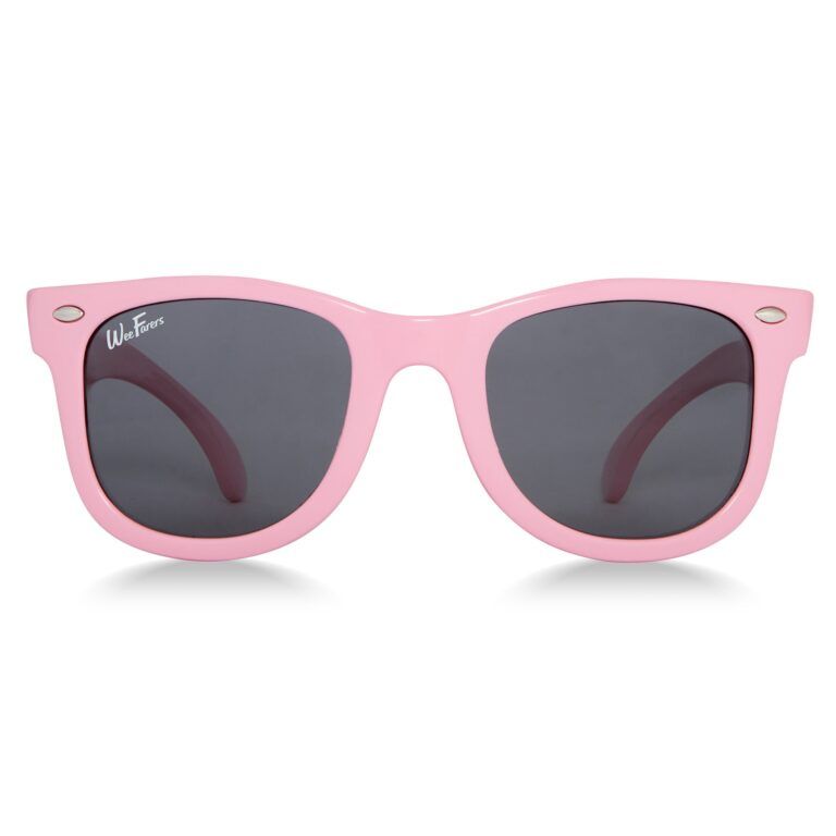 pink original weefarers baby sunglasses