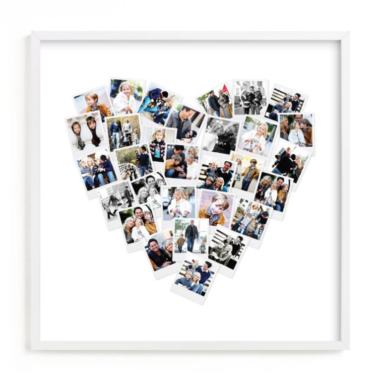 Minted Heart Snapshot Mix Photo Art