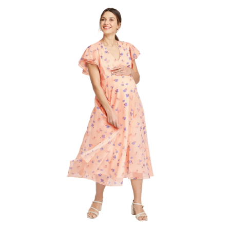 Dot You Mama Maternity Dress - Pink