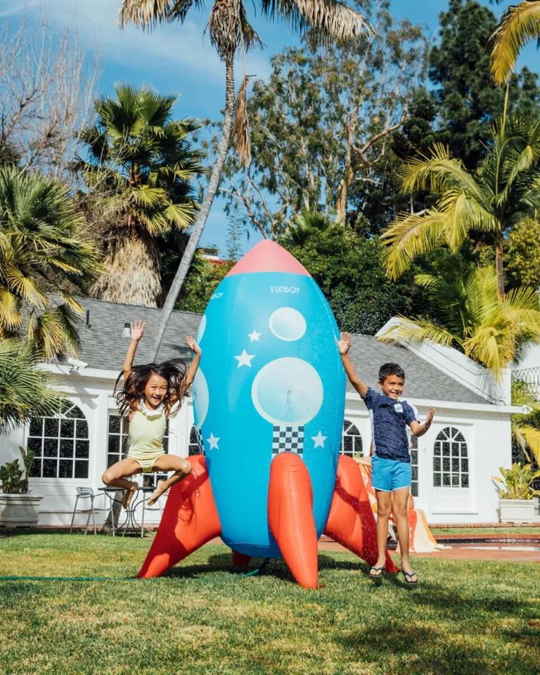 Funboy Inflatable Backyard Rocketship Sprinkler