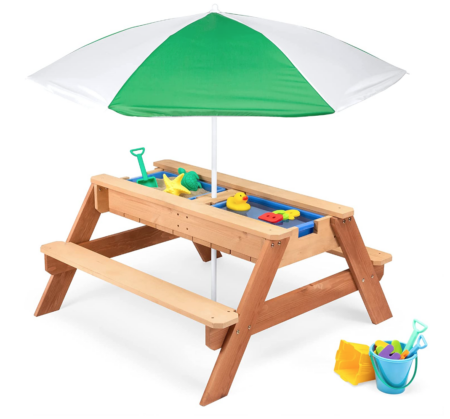 Best Choice Products Kids 3-in-1 Sand & Water Activity Table