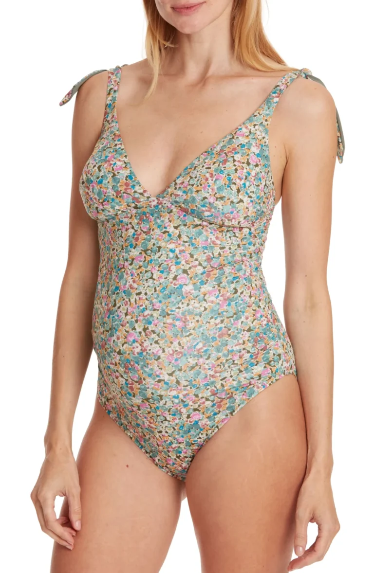 Victoria Floral One-Piece Maternity Swimsuit