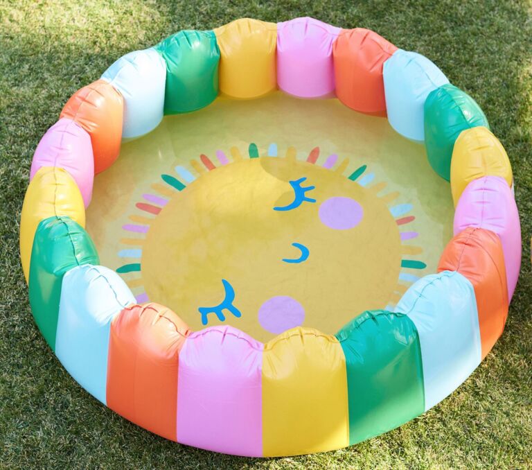 Pottery Barn Kids Rainbow Sun Inflatable Pool