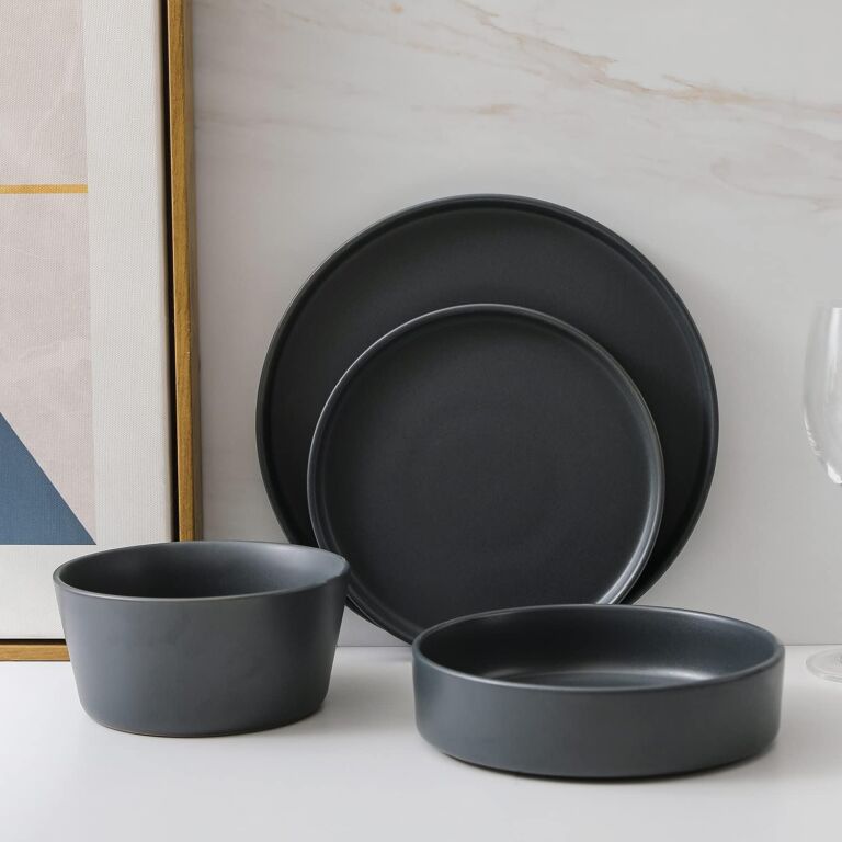 Stone Lain Celina Modern Stoneware 16-Piece Dinnerware Set