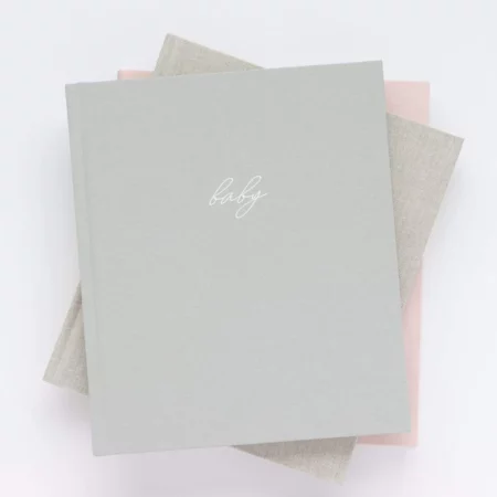 Love + Wild linen baby book