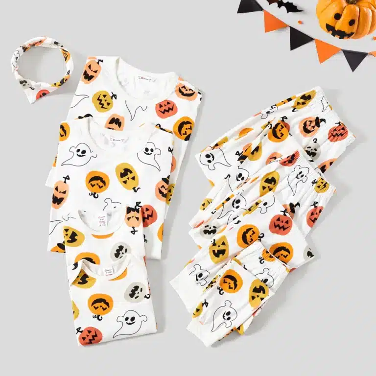 PatPat Pumpkin Ghost Pajamas