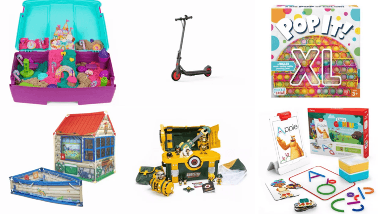 collage of holiday gifts from target