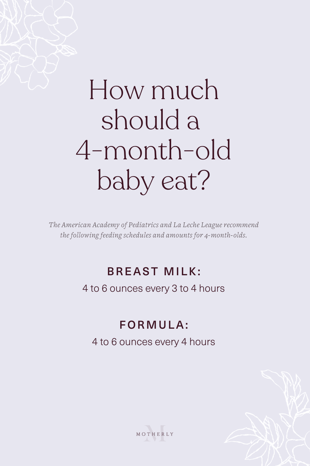 4 month store baby formula amount