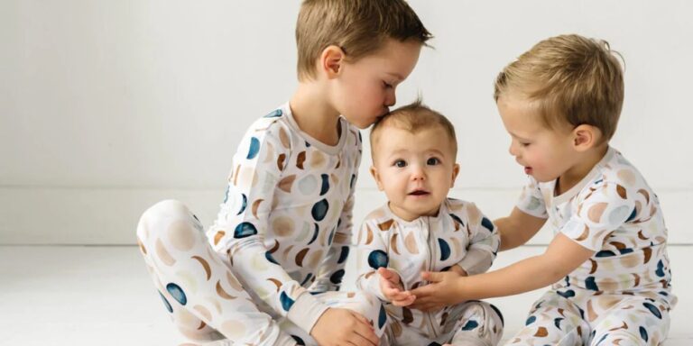 three kids wearing Little sleepies pajamas-the best pajamas for kids