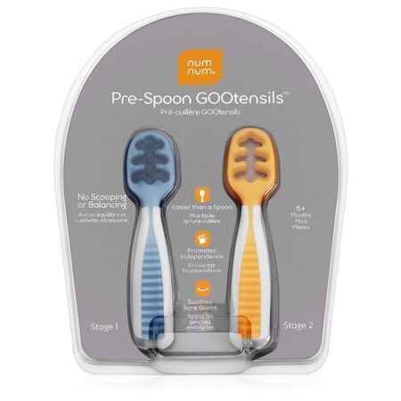 LALO  Little Spoon in Oatmeal Silicon Spoon for Babies