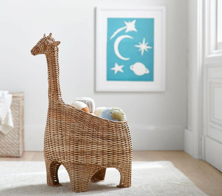 Pottery Barn Kids Giraffe Shaped Storage Basket