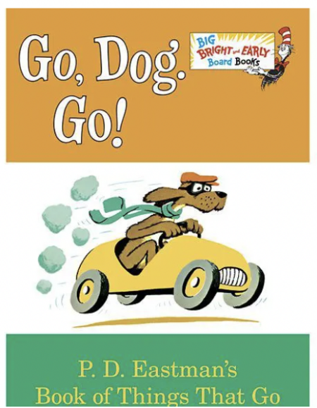 Go Dog Go! book, one of the best books for 6- to 12-month old babies
