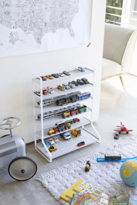 White/Multi 12-Bin Kids Toy Storage Organizer