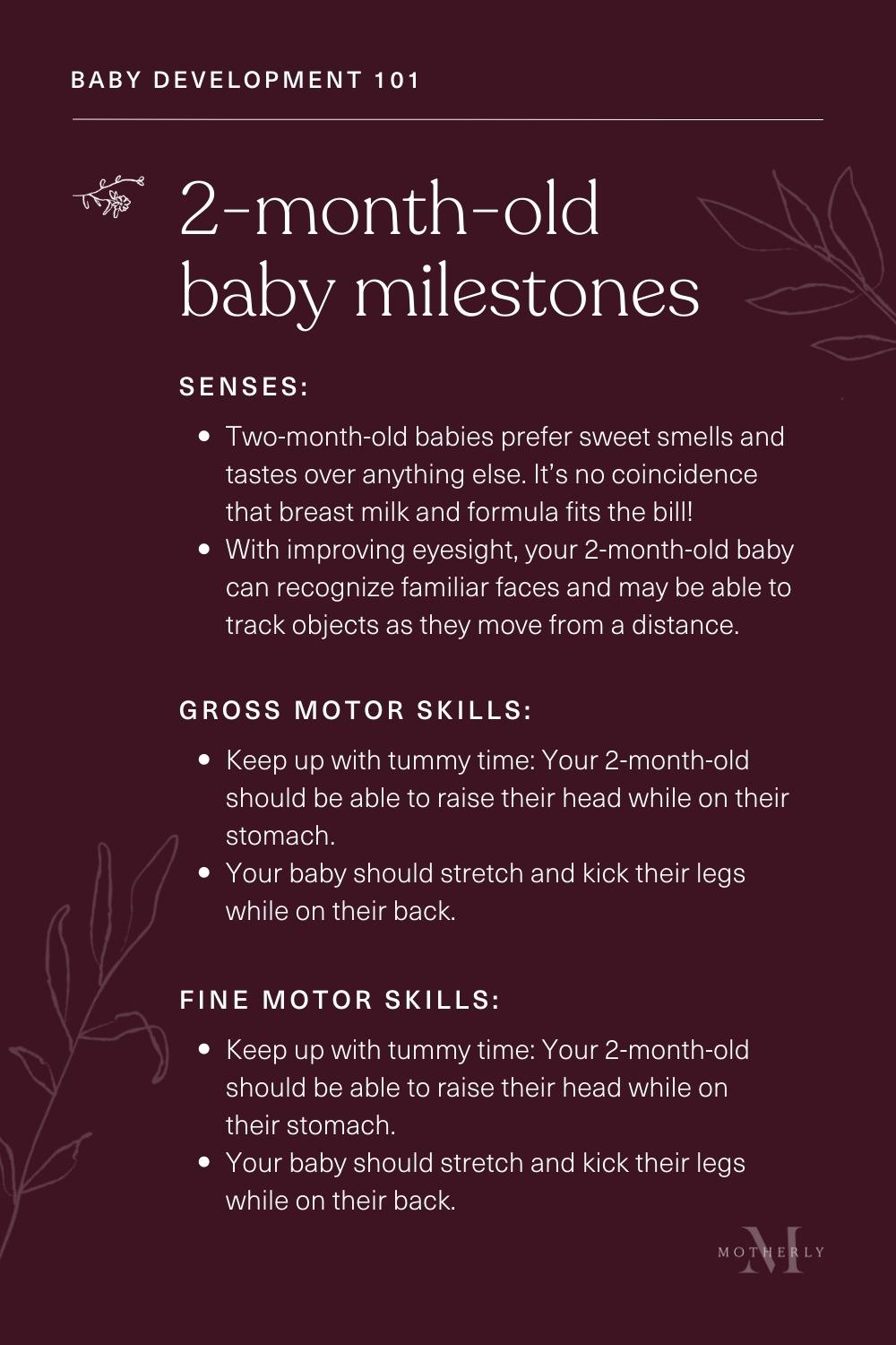 Milestones at store 2 months old