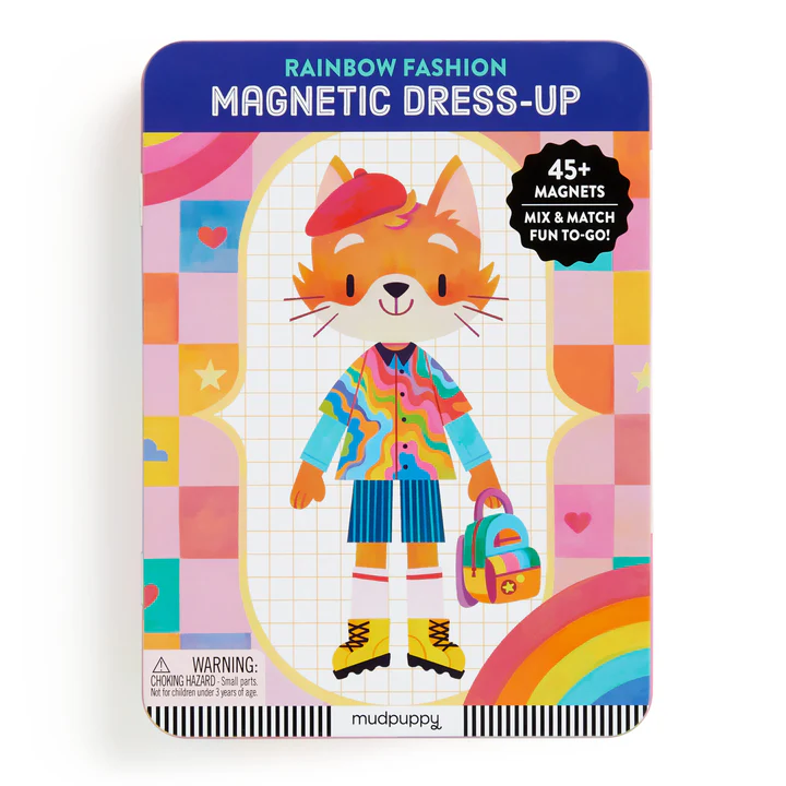 Mudpuppy Rainbow Fashion Magnetic Play Set