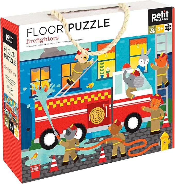 Petit Collage Firefighters Floor Puzzle