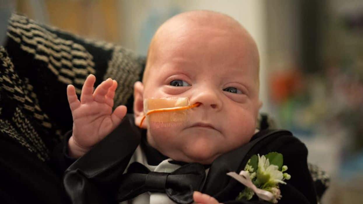 Hospital holds prom for NICU babies.