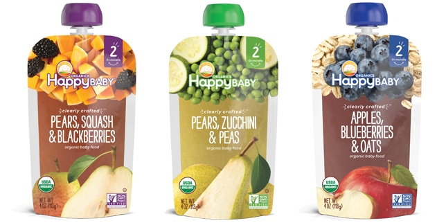 Happy Baby® Organics Clearly Crafted Pears Squash & Blackberries