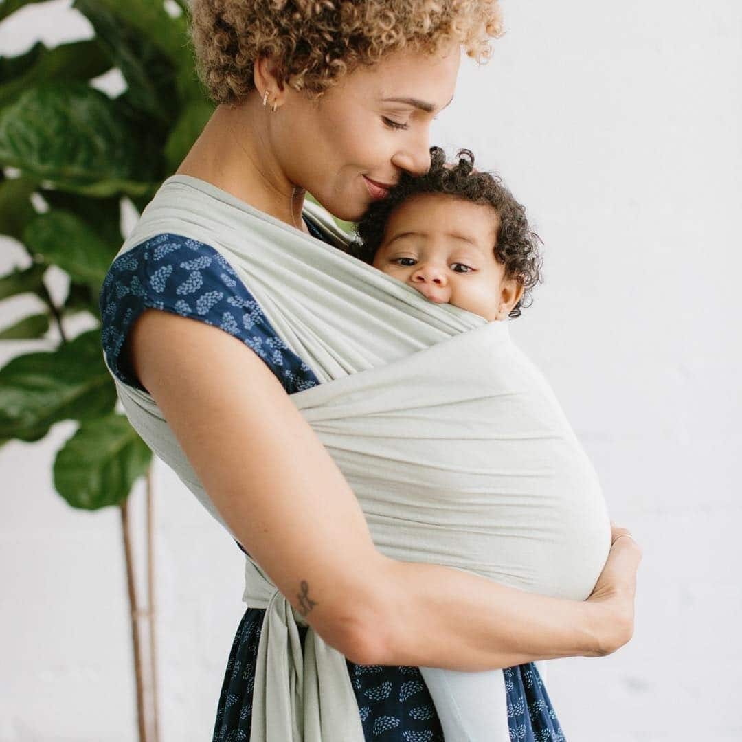 Baby shop wearing infant