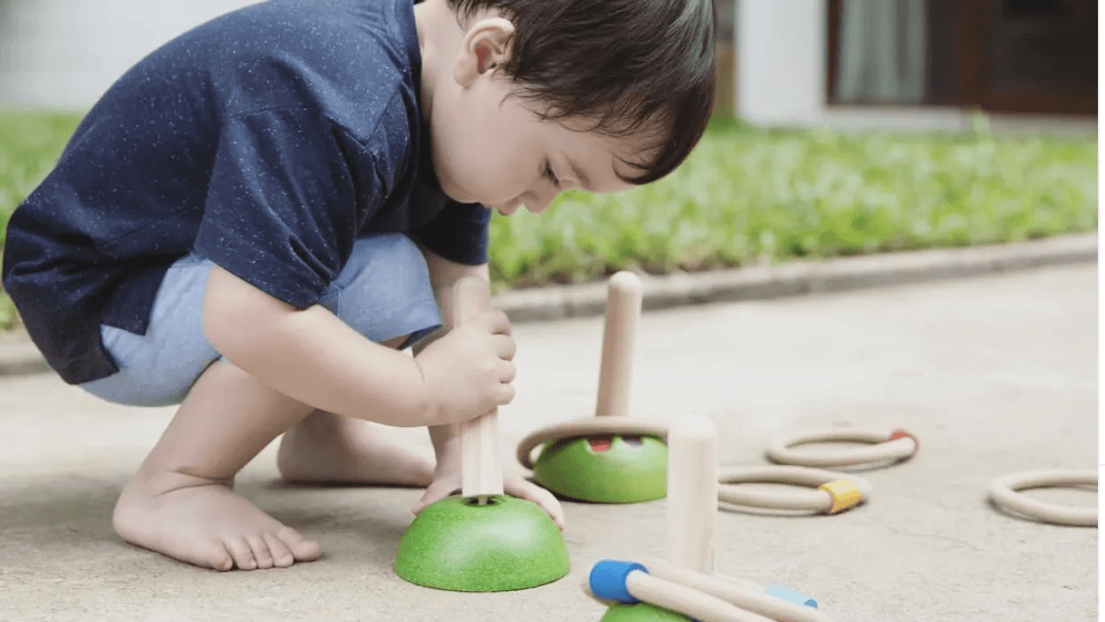 Outside baby store toys