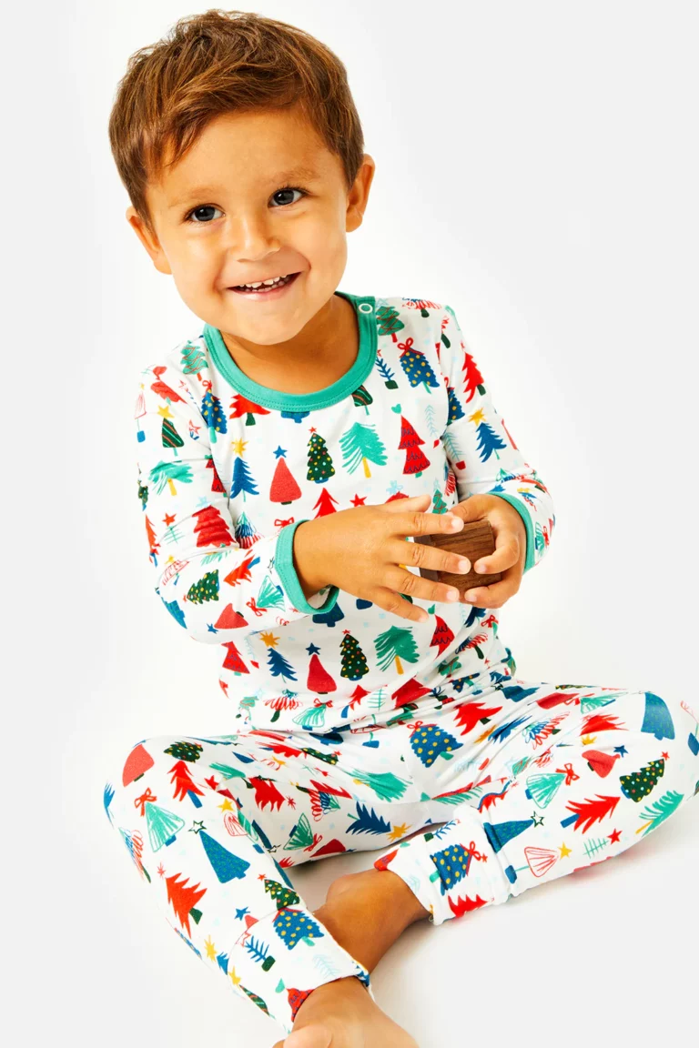 Clover Baby Christmas Trees Pajamas