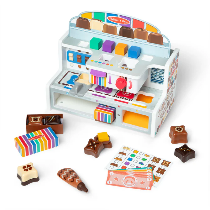 Melissa & Doug Wooden Chocolate Factory Play Set