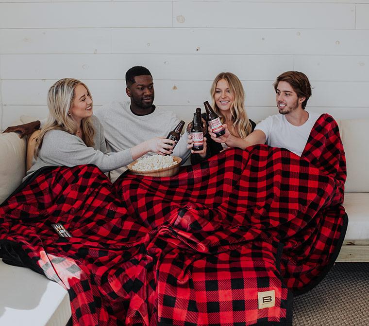 big blanket co red plaid blanket