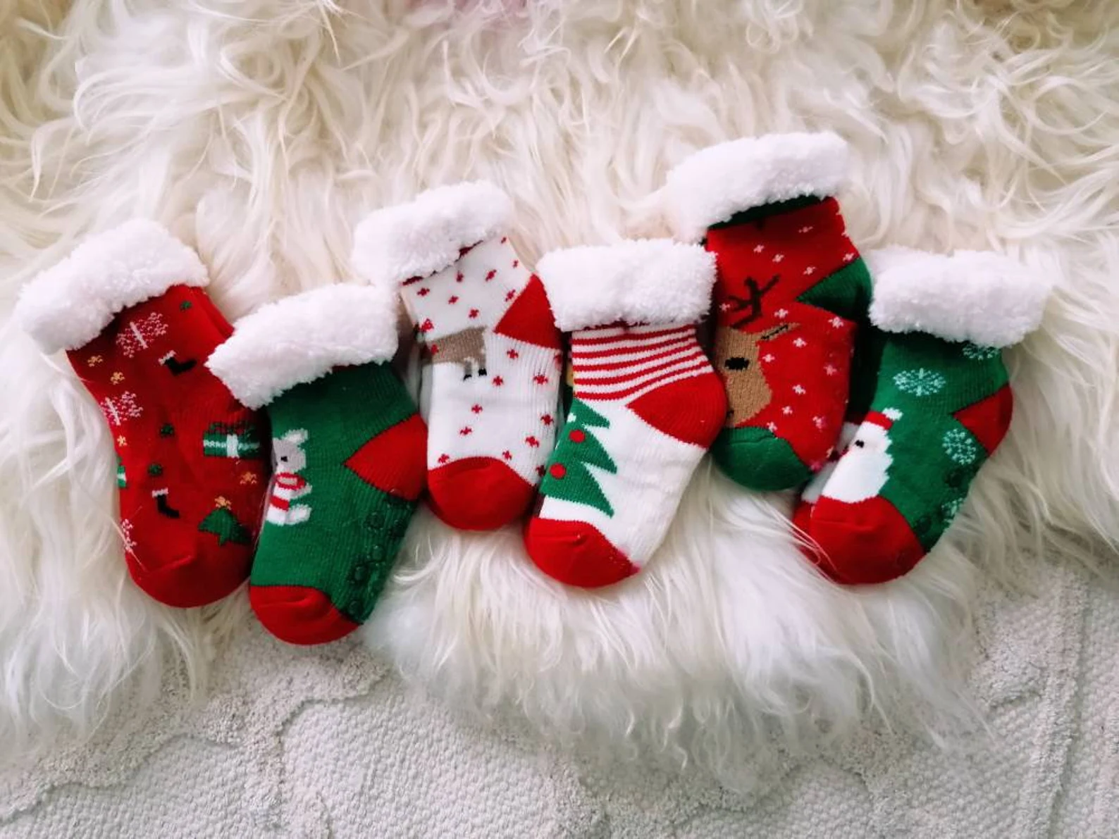 etsy baby christmas socks