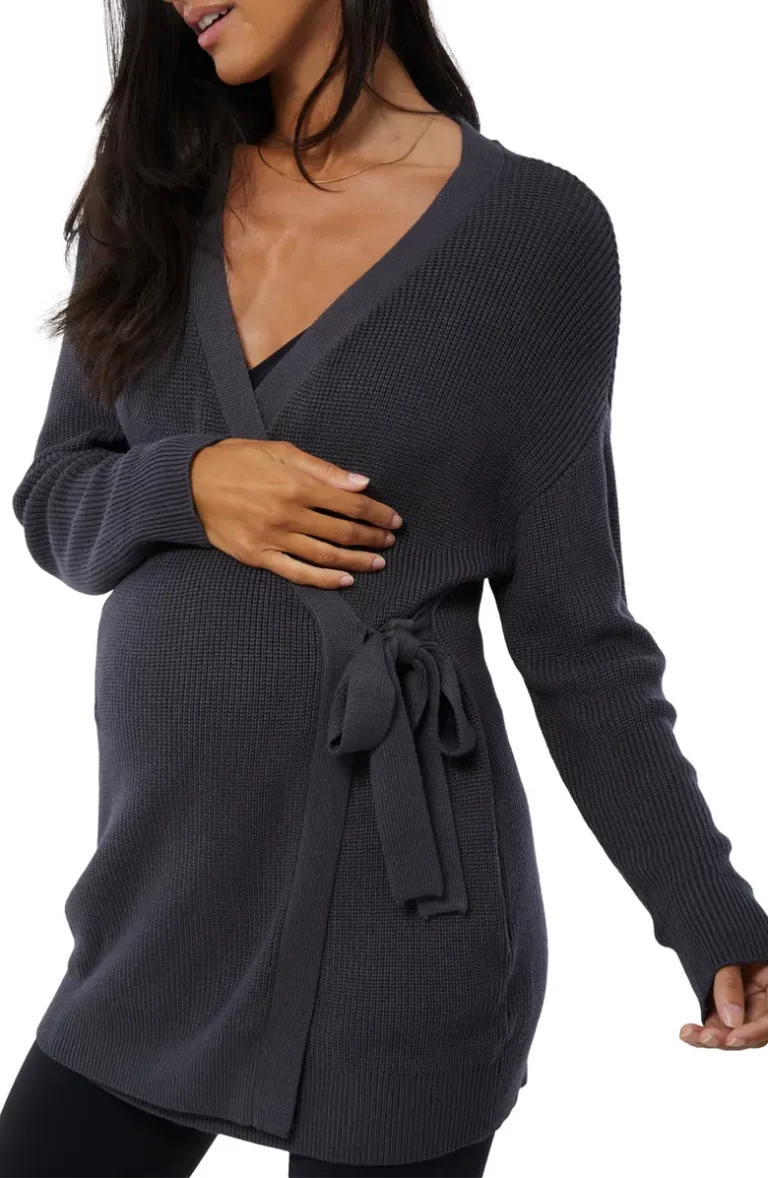 wrap maternity / nursing sweater