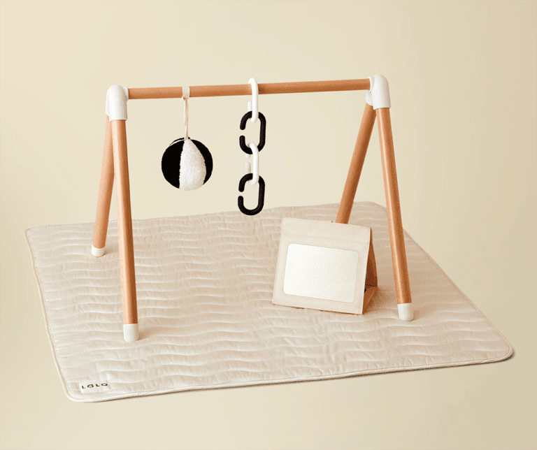 lalo play gym, a safe way to support 3-month-old baby development