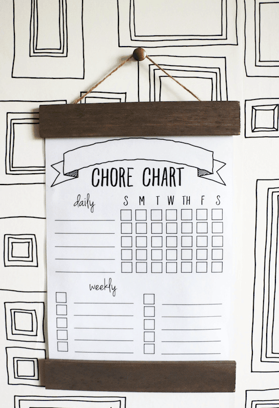 printable chore chart