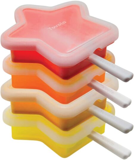 Tovolo Twin Pops Popsicle Molds Makers Set of 4 Makes 8 Juice