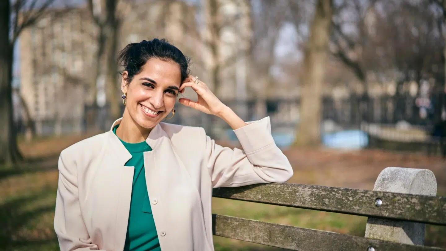 Woman smiling 