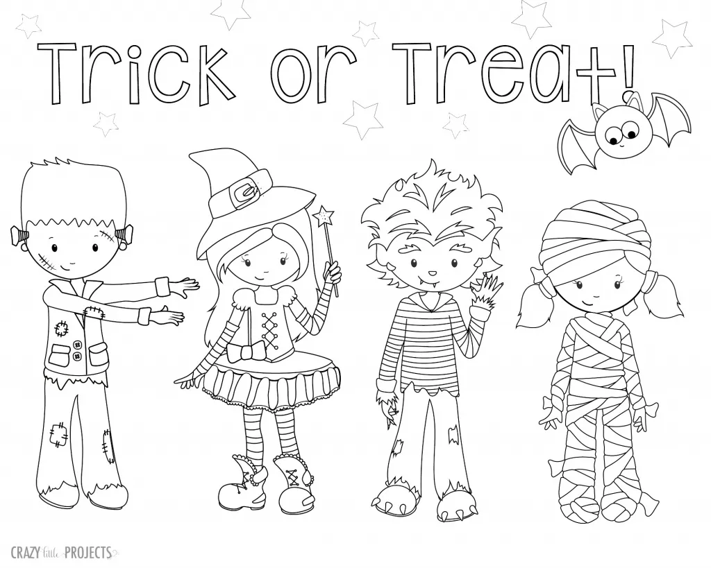 Halloween Tracing and Coloring Book for Kids Ages 3-5 6-8 