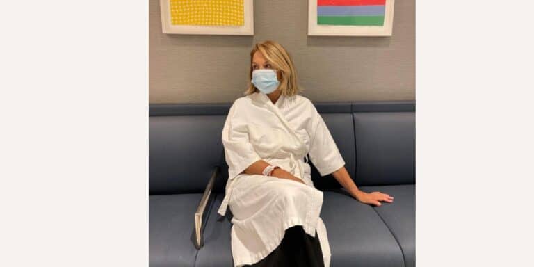 katie couric in waiting room for mammogram breast cancer diagnosis