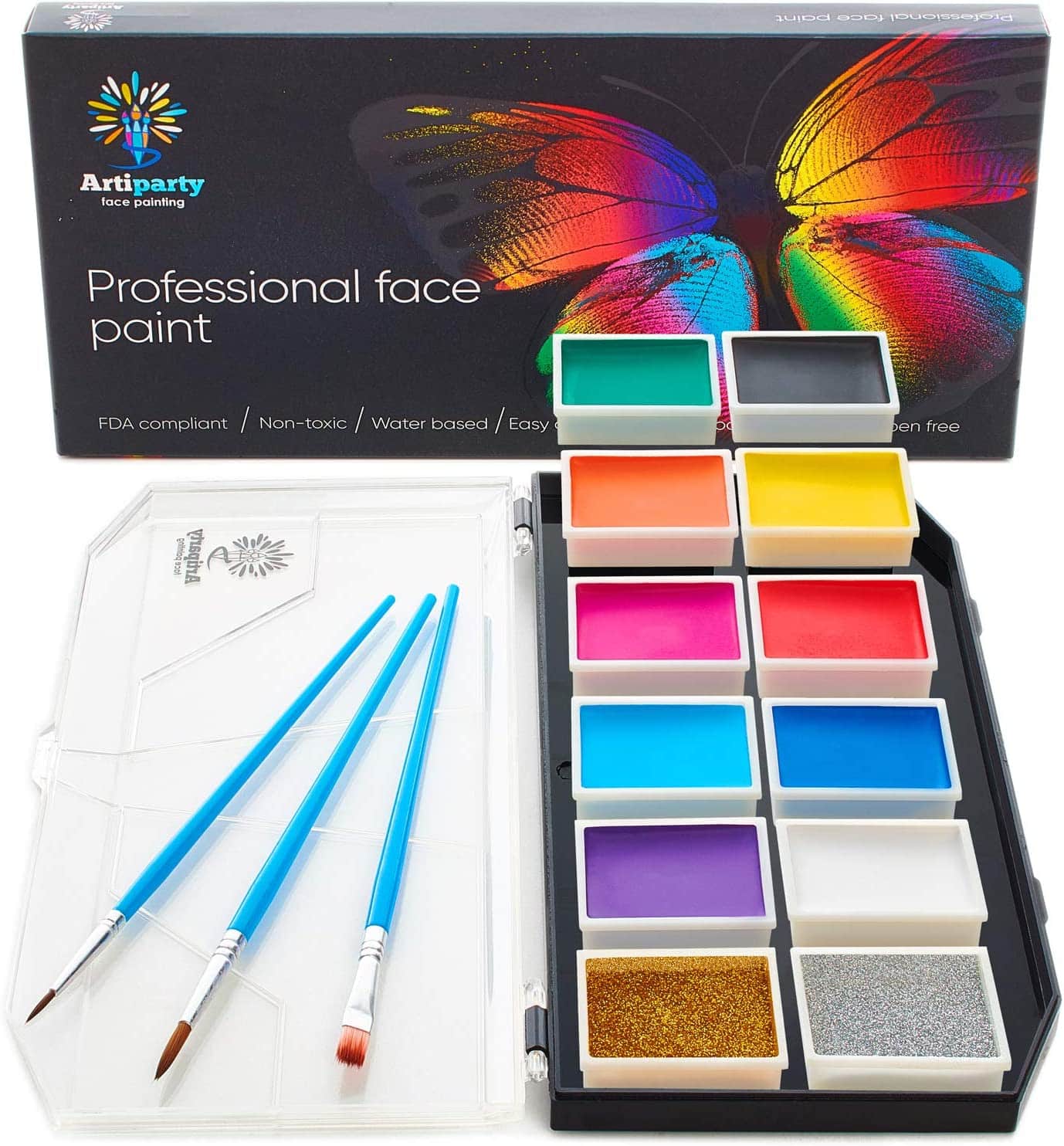 ArtiParty Face Paint Kit for Halloween safety