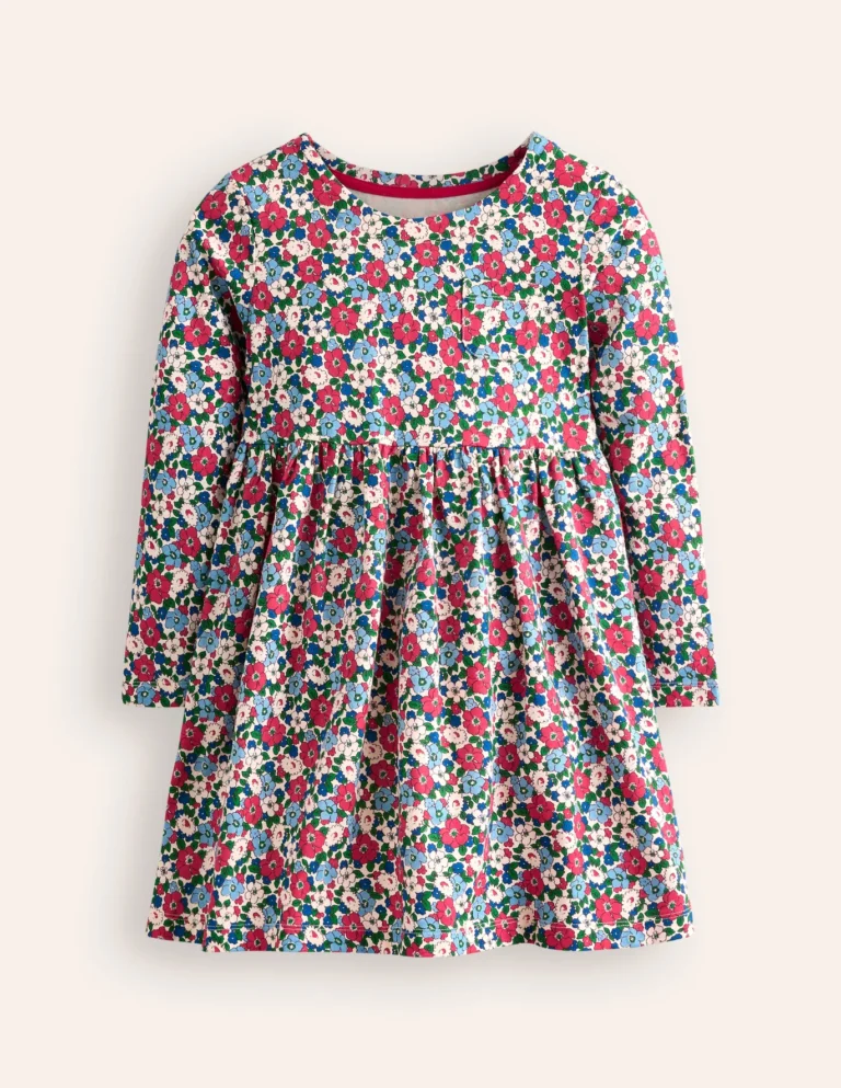 Boden Long Sleeve Fun Jersey Dress