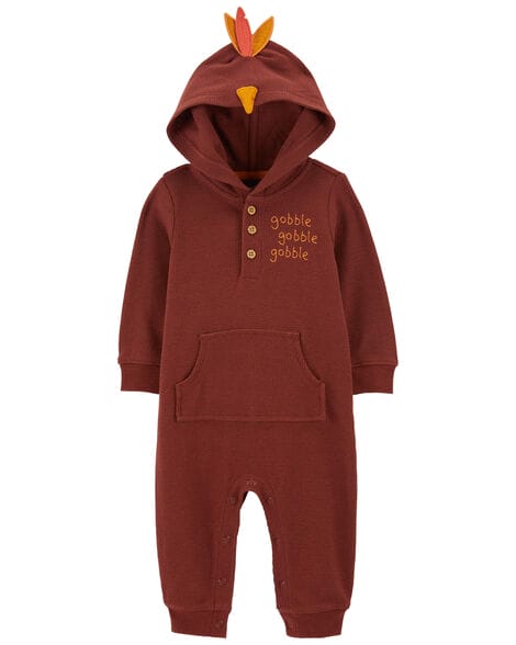 Carter's Baby Turkey Hooded Jumpsuit